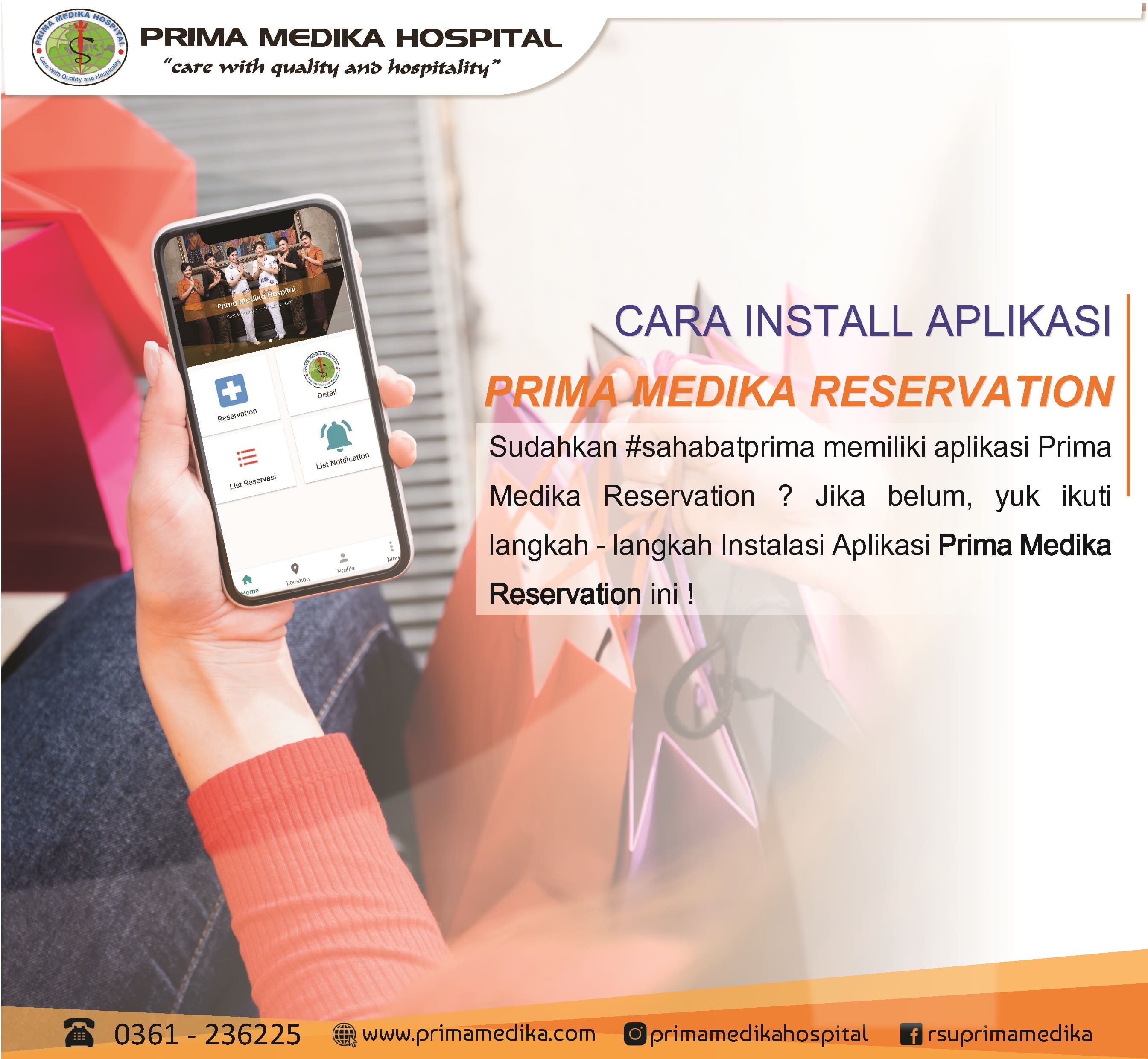 Tata Cara Install Aplikasi "Prima Medika Reservation" yuk simak !